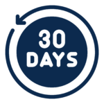 Icon shows the text 30 days with a circle and an arrow circling around it