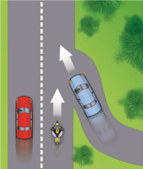 Image of vehicle merging onto the highway