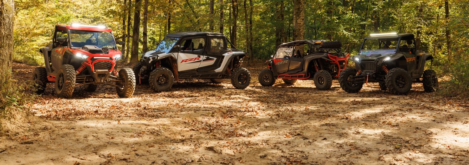 Four ATVs and UTVS details