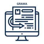 Icon shows a computer with a file on it and small text that reads grama