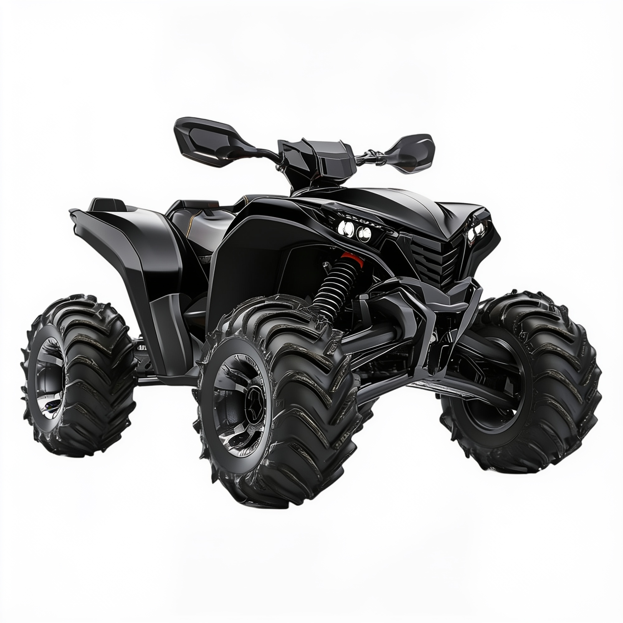 Image of a black ATV