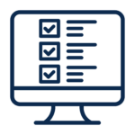 icon shows a computer screen with check boxes on it
